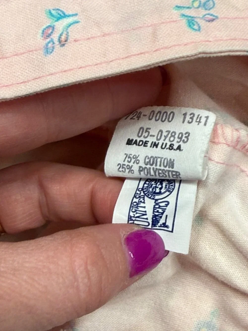 90s Osh Kosh B Gosh Pink Floral Baby Bubble Romper 18M Cotton USA